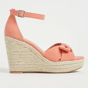 Torrid Peach colored Espadrilles